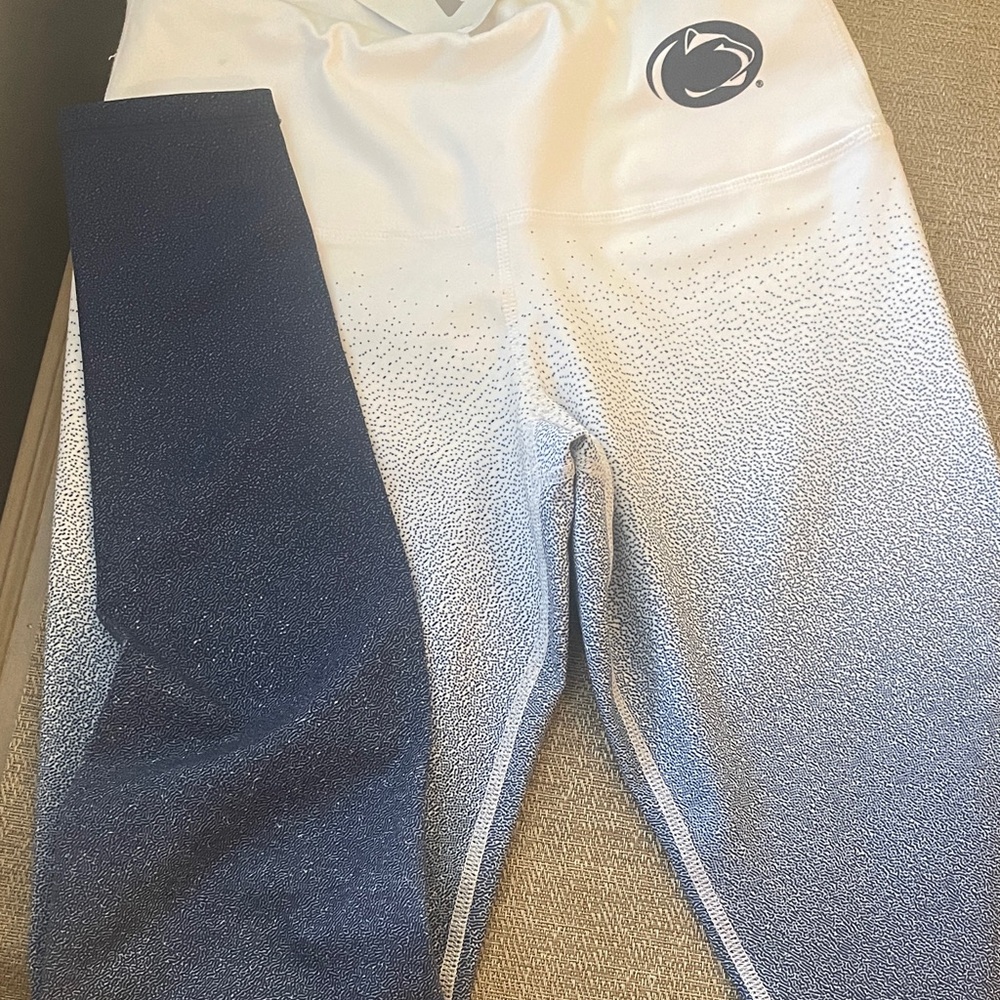Penn State! Women's Blue and White Gradient Leggings